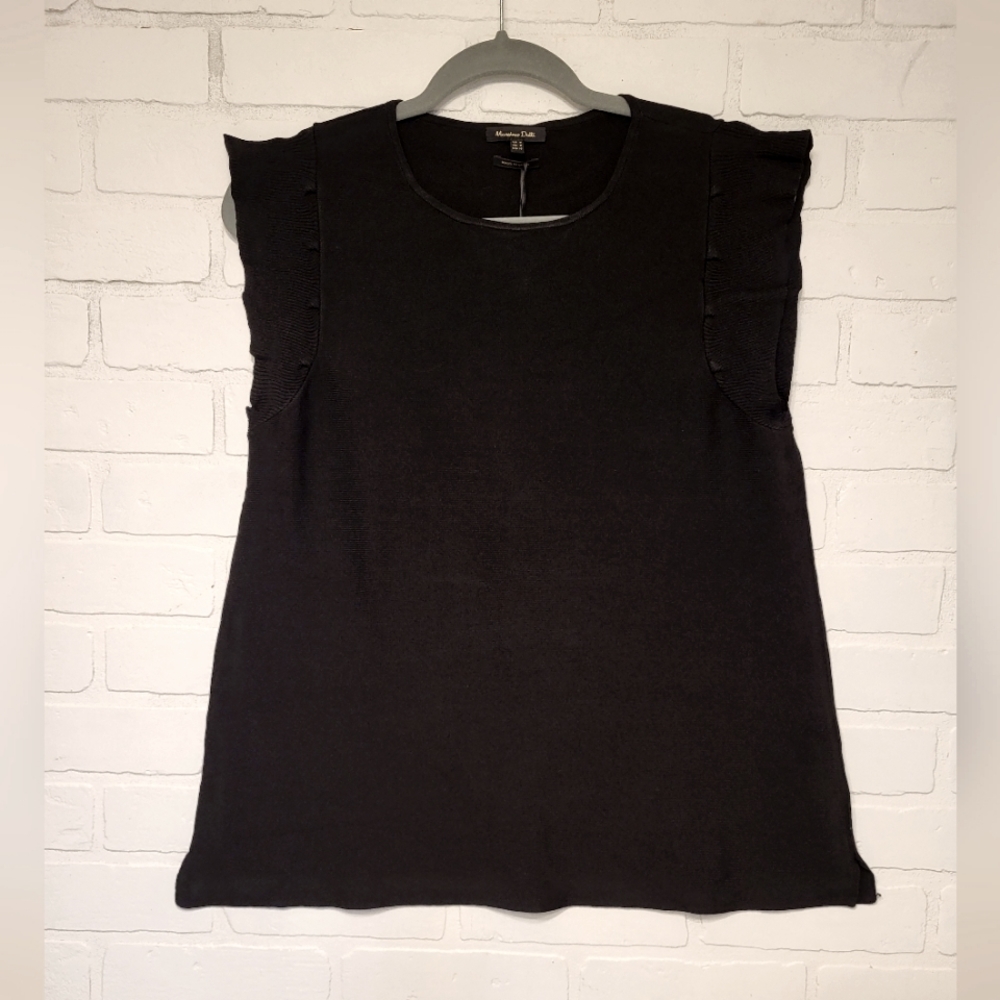Ruffled sleeve Massimo Dutti Tank top